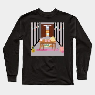 cafe outside Long Sleeve T-Shirt